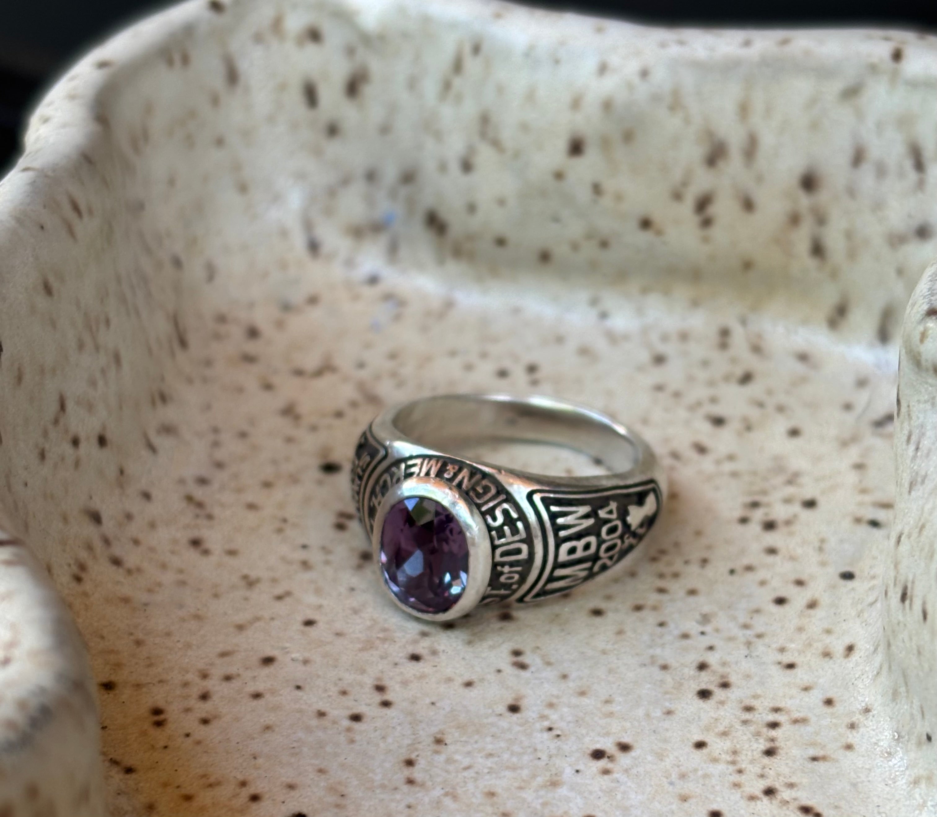 Target Class Rings Modern Custom Class Ring - Handmade Graduation Gift | minervapdx