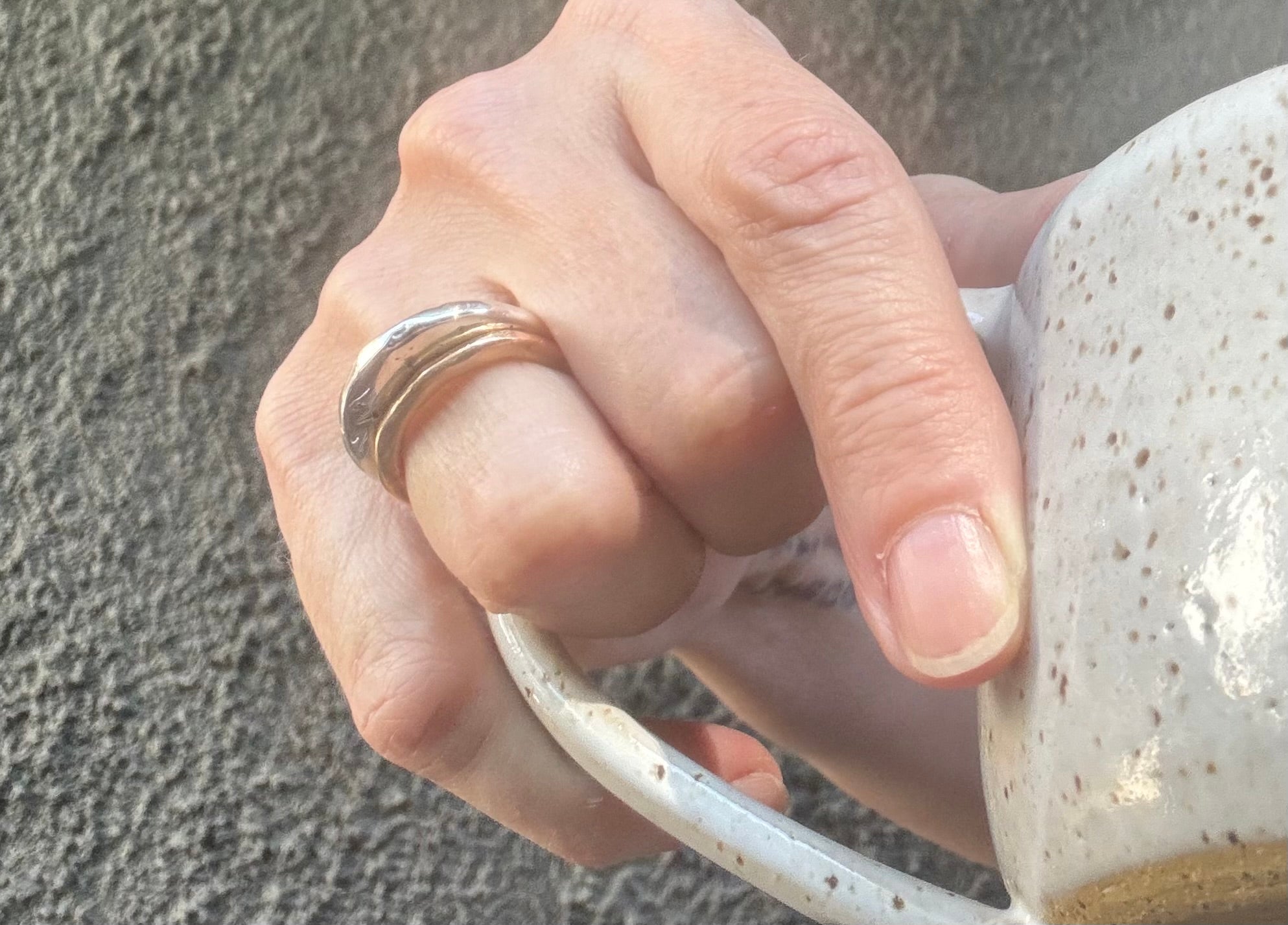 organic sterling ring, wax carved sterling ring
 bronze ring, organic bronze jewelry, weighty ring, weighty gold ring, wax carved gold ring