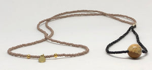 picture jasper bead hand strung beaded necklace small batch jewelry