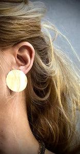 Large Imperfect Circles Earrings
