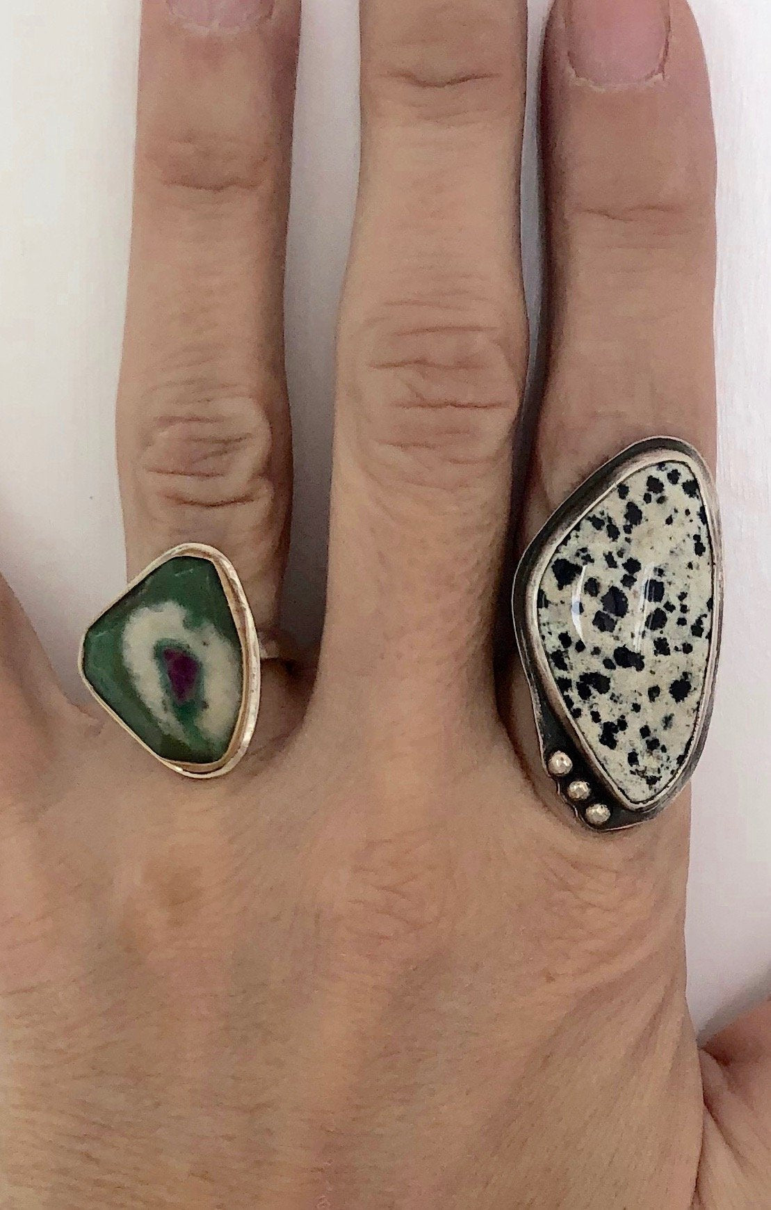 Dalmatian jasper ring hotsell