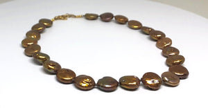 Copper Pearl Necklace