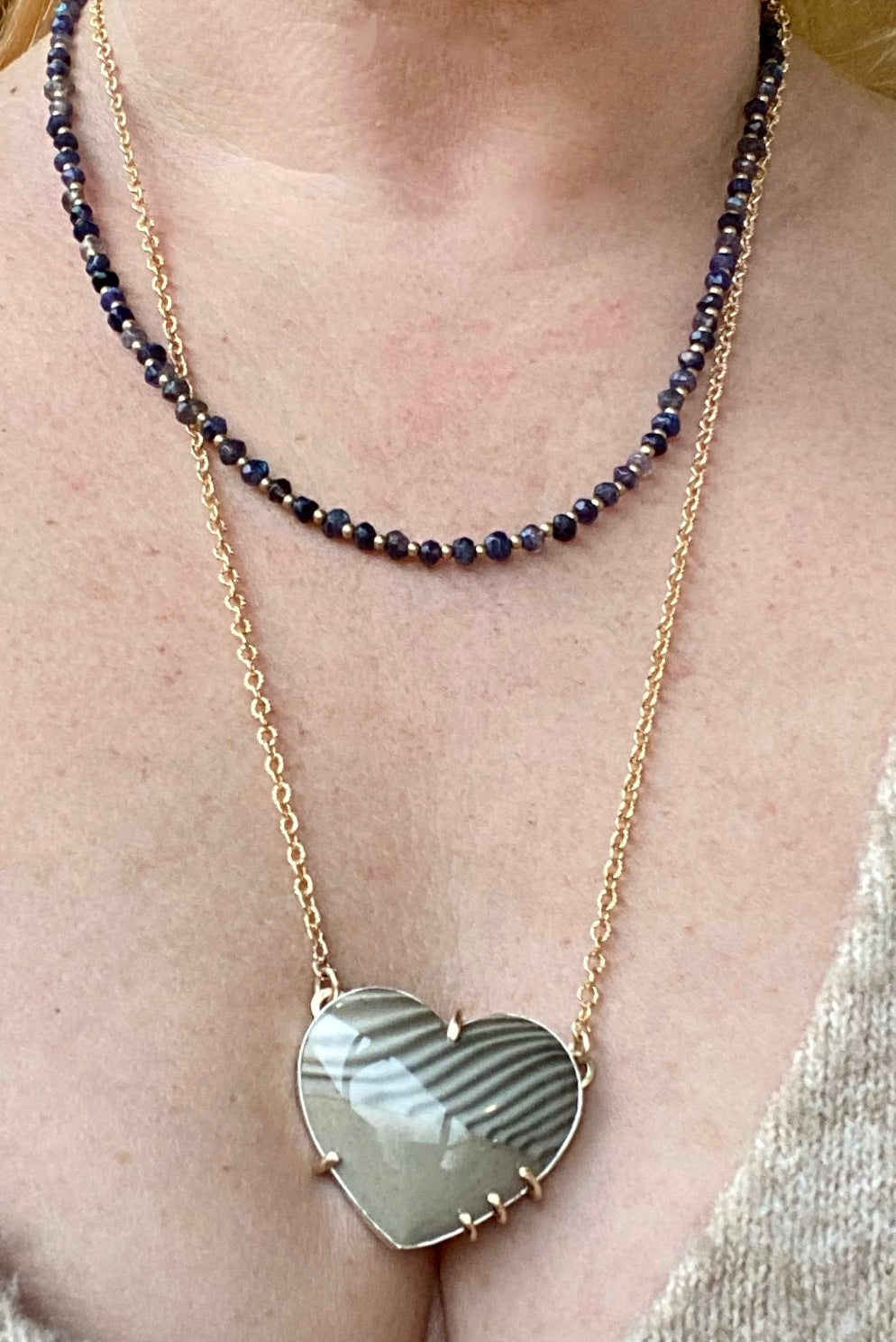 heart necklace, valentines day gifts, handmade heart jewelry, heart jewelry, dune themed jewelry,