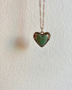 Cochise Turquoise Heart Necklace