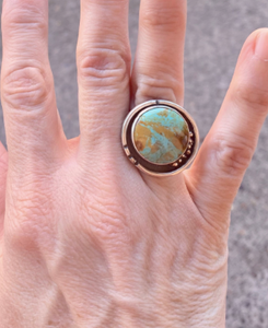 Mother Earth jewelry, sterling silver Mother Earth ring, planetary jewelry, earth ring, earth themed jewelry
