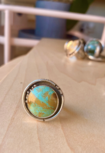 Mother Earth jewelry, sterling silver Mother Earth ring, planetary jewelry, earth ring, earth themed jewelry