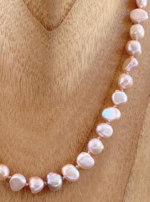 Pink Pearl Necklace