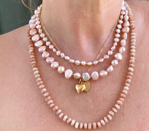 Pink Pearl Necklace