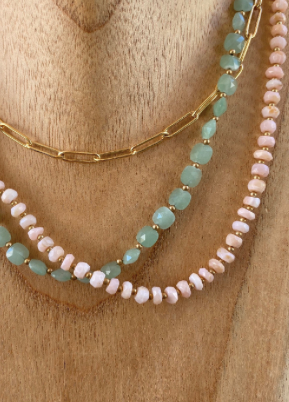 Pink Opal Necklace