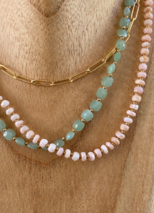 Pink Opal Necklace